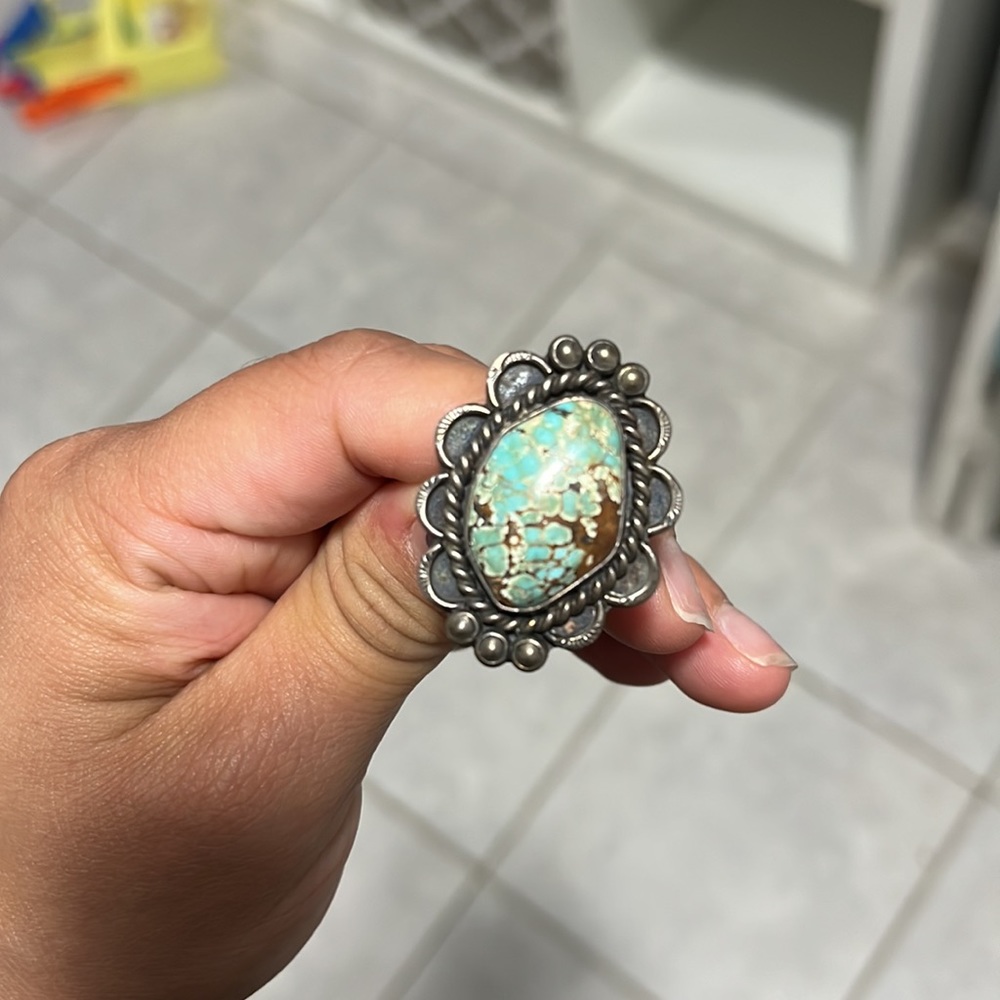 Native American Turquoise Ring - image 8